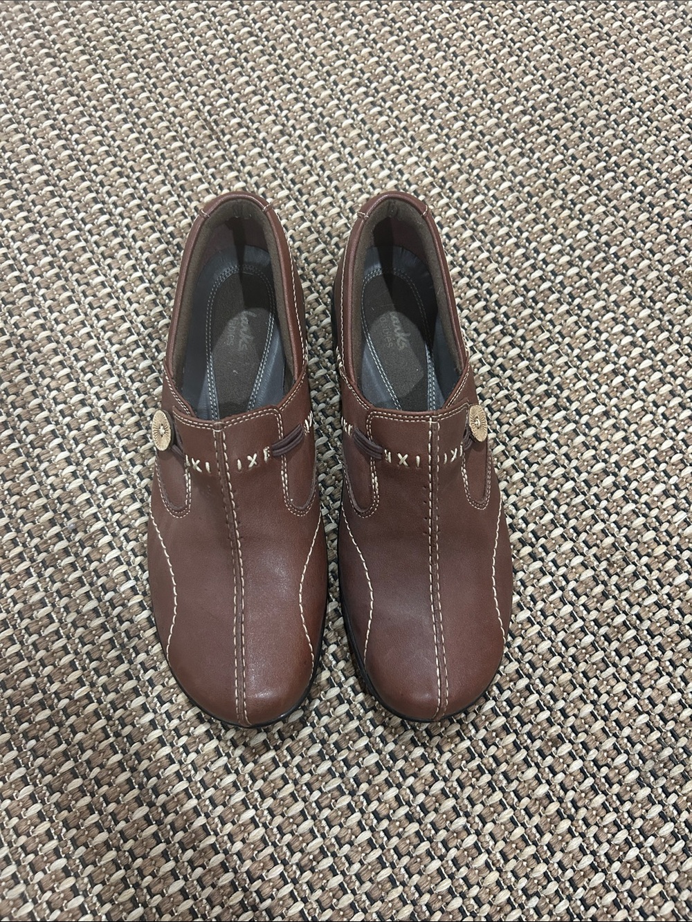 Clarks Brown Slip-On Shoe